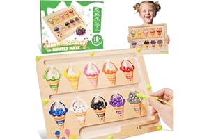 Tsokize Giochi Montessori 2 3 4 Anni, Giochi Bambini 3 4 5 Anni Giocattoli Magnetico Labirinto Regalo Bambina 2-5 Anni Giocattoli Bambini 3-5 Anni Gioco Educativo Giochi Legno Puzzle Bambini 2-5 Anni