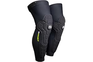 G-Form Pro-Rugged 2 Knee-Shin Guard - Knee Protection for Biking, Skating & Snow Sports - Protective Knee & Shin Guards for Sports - Padded Compression Knee & Shin Guards - Black, Adult XXL