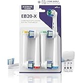 EB20-X Elektrikli Diş Fır&ccedil;ası Yedek Başlığı, Oral-B ile Uyumlu, Precision Clean Derin Temizlik, 4'l&uuml; Paket