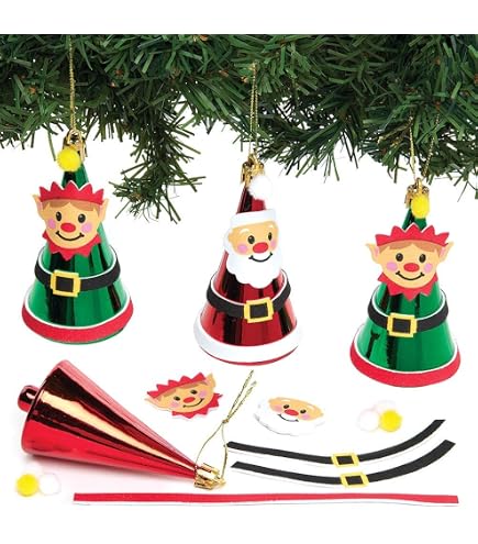 Baker Ross Weihnachtsfaultier-Anhänger Aus Holz – Bastelset Für Kinder, 12 Stück, Mit Aufhängeschnur