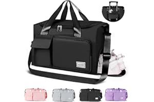 Sac de Voyage Sac de Sport (avec Tige de Traction), Sac de Gym de Sport pour Hommes CS COSDDI (avec Compartiment à Chaussures), Sac de Voyage de Fin de Semaine de Grande capacité Sac de Nuit Sac