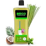 Beco Natural Disinfectant Surface & Floor Cleaning Liquid | 1L Bottle | Non Toxic Germ Kill Formula | Lemongrass & Basil Freshness | Safer Than Phenyl | Kids Safe & Pet Friendly Floor Cleaner Liquid: 