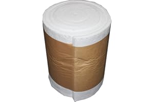 BAUSTOFFE-WALTER Fibra di ceramica fino a 1200°C, isolamento per forni a legno, forni in pietra, forni per pizza (dimensioni, 3660 x 610 x 50,8 mm)