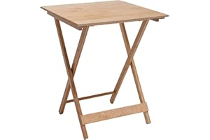 MW ITALIA Tavolo pieghevole in legno, 60x60x75 cm