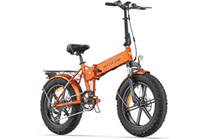 ENGWE EP-2 Pro - Bicicleta eléctrica Plegable y Bicicleta | 20 × 4,0 Pulgadas Fat Tire | 48 V13 AH Baterías Carga máxima 120 KM | 7 velocidades | Doble suspensión | para Cada Terreno Hombre