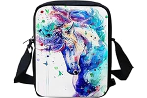 Binienty Kinder Messenger Bag Kleine Crossbody Schulter Handtaschen für Reise Schule Wandern
