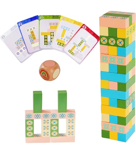 Gioco Di Coppia Torre Di Legno Tumbling – 48 Blocchi Con Verità O Osare E Sfide Audaci – Gioco Da Tavolo Per Adulti - 4