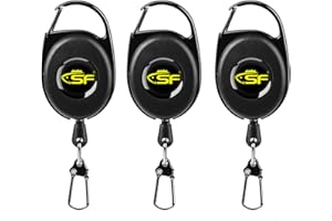 SF Fly Fishing Zinger Retractor 3 pcs Fly Fishing Anglers Tool Gear Combo Steel Cord