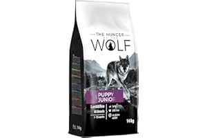 The Hunger of the Wolf Croquettes pour chiens jeunes et chiots de toutes races, formule délicate avec agneau et riz, 14 kg