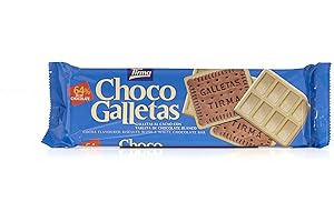 Tirma Chocobiscuit White 160g - Galleta crujiente cubierta con chocolate blanco. Perfecta para acompañar café o té. Un dulce capricho para los amantes del chocolate blanco.