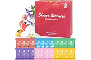 MR MIRYE Shower Steamers Aromatherapie, Shower supplement Geschenke für Frauen Männer, 24 Stück mit 6 Düften, Geburtstagsgeschenk für Freundin Mama, Badebomben Alternative, Wassermelonen, Lavendel