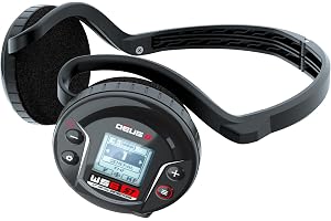 XP Metal Detectors WS6 ST ultrasnabba trådlösa stereohörlurar med fristående enhet för styrning av DEUS II, kompakt och smart design, ergonomisk, lätt, regnsäker (WS6ST)
