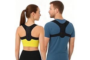 HADSOMUN Haltungskorrektur für eine ergonomische und Körperhaltung - Komfortabler Rückengurt zur Vorbeugung von Schmerzen Damen und Herren