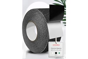 CHUNBAI Bande Antidérapante, Antidérapant Escalier, Bande Adhesive Antiderapante, Antidérapant Escalier Intérieur et Extérieur, Adhésif Antidérapant Autocollant Antidérapant, 20m x 5,0cm