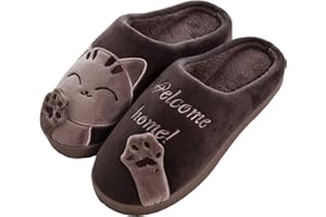 Rojeam Mignon Pantoufle de Noël Pantoufles Chaudes Chaussons Pantoufles de nouveauté en Peluche Douce