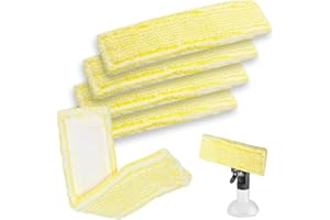 UPUPGO Lot de 5 Chiffons Nettoyage en Microfibre pour Karcher, Nettoyeur Vitre Bonnettes, Microfibre Bonnettes Adaptés Lave Vitre pour Karcher WV2 WV5 WV6 Plus Nettoyeur Vitre