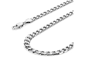 URBAN JEWELRY Klassische Herren Halskette 316L Edelstahl Silber Kette Farbe 46, 54, 59 cm, (6mm)