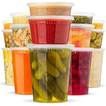 Confezione da 20 contenitori per condimenti a doppio scomparto con coperchio, riutilizzabili per snack e da asporto, da viaggio, contenitori per salse perfetti