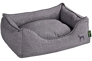 Hunter Boston 61431 del perro Sofá grande exterior dimensiones 100 x 70 x 27 cm/cojín interior 70 x 55 cm), color gris