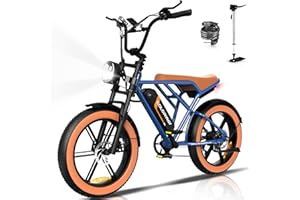‎COLORWAY COLORWAY Elektrofahrräder –20 Zoll Offroad E-Bike, 250W Motor und 48V 15Ah Akku – leistungsstarkes elektrisches Pendlerfahrrad für Unisex-Erwachsene, die Reichweite beträgt 45–100 km.