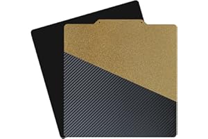 AJOYIB PEI testurizzato & PET liscio (motivo a fibre di carbonio) Piastra di costruzione Letto riscaldato flessibile compatibile con la serie Ender 3 Ender 5