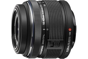 Olympus M.Zuiko Digital 14-42 mm F3.5-5.6 II R Lens, Standard Zoom, Suitable for All MFT Cameras (Olympus OM-D & PEN Models, Panasonic G-Series), Black