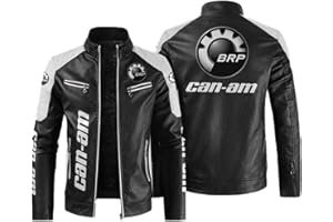 RENTA Blouson Moto Homme, Can-am Vestes de Sport Homme, Blouson Cuir Homme Aviateur