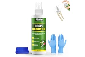 AllisWay Harzentferner, Heckenschere Spray, Harzlöser Heckenschere, Harzlöser, Baumharzentferner, Entfernt Harzrückstände von Heckenscheren, Kettensägen, Klingen und Gartenscheren, 150ML