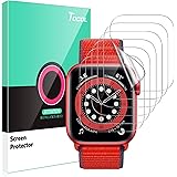 Tocol Pack of 6 Screen Protectors Compatible with Apple Watch Series 6, SE, 5, 4, Clear HD Soft TPU (thermoplastic polyuretha