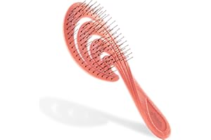 ‎NINABELLA Ninabella Organiczna Szczotka Do Włosów Dla Kobiet, Mężczyzn i Dzieci - Nie Ciągnie Włosów - Szczotki do Prostowania Włosów Kręconych, Prostych i Mokrych - Unikalna Spirala