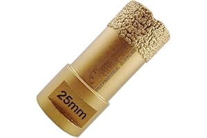 SHDIATOOL Broca de Diamante 25MM Vacío Soldadura para Perforación en Seco Porcelana Azulejo Granito Mármol M14