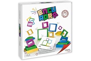 Cayro - Encuadra - + 8 Años - Rapidez, Equilibrio y Diversión - Juego Original de Mesa para Niños - Forma la Figura Correcta Primero - 2 a 4 Jugadores