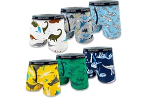 Zebricolo Boxer Bambino 6-10 Pezzi Mutande 100% Cotone Intimo Morbido e Traspirante (Modello Casuale) 1-10 Anni
