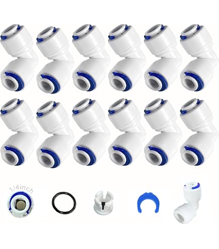 5m Wasserzulaufleitung 3/8" Set Mit Steckverbindern – Für Osmoseanlage, Aquarium, Kaffeemaschine (weiß)