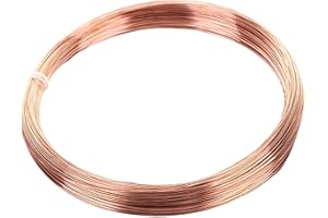 DZDSBB Filo di Rame,0.5mm-50m,Filo di Rame Bobina,Senza Vernice,Cu 99 Filo per Bricolage