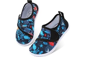 JOINFREE Toddler Water Shoes Boys Girls Aqua Socks Kids Outdoor Quick-Dry Swim Shoes Lightweight Non-Slip Barefoot Beach Shoes