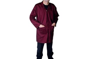 IBEX Unisex-Adult Poly Cotton Lab Coat for Technician Food Laboratory Warehouse Workwear Doctors Students Lab Work (Sizes Range XXS - 5XL)