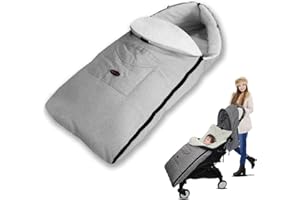 ZONSUSE Chancelières pour poussettes, Coupe-Vent Garder au Chaud Couverture de piedy, Universel Poussette Annexe Mat Chancelière Couverture Poussette Imperméable À l'eau Coupe-Vent Froid Détachable