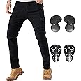 CTBQiTom Motorcycle Pants for Men Motocross Riding Pants Motorbike Riding Denim Jeans with Knee and Hip CE Armor Pads