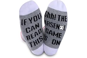 JTOUK Football Team Gift Soccer Fans Gift If You Can Read This The Soccer Game is On Soccer Socks for Men Women