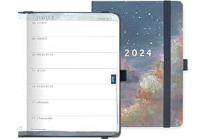 Boxclever Press Everyday Agenda 2024. Agenda 2024 semainier janvier à décembre 24., léger avec pages notes à points. Agenda professionnel 2024 pour vos objectifs - 17 x 12,5 cm