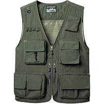 Gilet Sans Manches Multi-Poches Pour Homme - Pêche, Chasse, Randonnée, Photographie - Veste Technique Décontractée