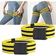 KASTWAVE Blood Flow Restriction Bands for Weight Lifting, Butt Thigh Arms & Legs Booty Workout, Occlusion Training Glutes Hip Building, 2 Inch Wide Strong Adjustable Women, Men(2 Pack)