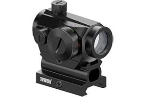 Feyachi RDS-69 Mirino a punto verde rosso 4 MOA Compatto mirino a punto verde rosso per armi da fuoco con supporto per alzata Altezza assoluta di co-testimonianza