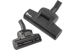 Wessel-Werk TK284 Boquilla para aspiradora con Cabezal de Cepillo Giratorio para Suelos Duros y alfombras de bajo Consumo Compatible con Henry Vax Bosch Hoover Miele Russell Hobbs
