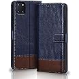 TheGiftKart Samsung Galaxy Note 10 Lite Flip Back Cover Case | Dual-Color Leather Finish | Inbuilt Stand & Pockets | Wallet Style Flip Back Case Cover for Samsung Galaxy Note 10 Lite (Blue & Brown)