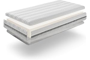 ‎CABBEL CABBEL Sweet Sleeps Babymatratze | Kindermatratze | 70x140 cm, Schadstoffgeprüft, Bezug waschbar, Sommer & Winterseite, Air Fresh 3D - Atmungsaktiv, Oeko TEX Zertifiziert