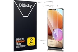 Didisky Lot de 2 Protecteur Verre Trempé pour Samsung Galaxy A32 4G, Film Protection écran, dureté 9H, Pas de Bulles, Haute définition
