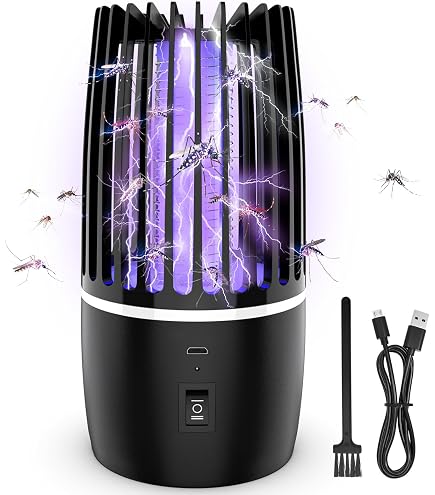 PLEIN AIR Lampada Antizanzare ZAP 20W – Ultravioletta, 3000V Di Scarica, Portata 80 M² – Uso Interno/Esterno, Con Cassetto Raccogli Insetti E Catena - 2