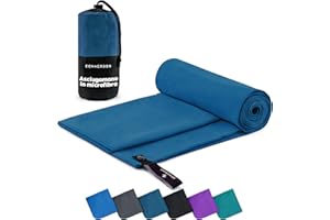 Zenacross Asciugamano Palestra - Asciugamano Microfibra a Rapida Asciugatura e Versatile - Telo Palestra Taglie XS - 50 x 30 cm - Blu Marino
